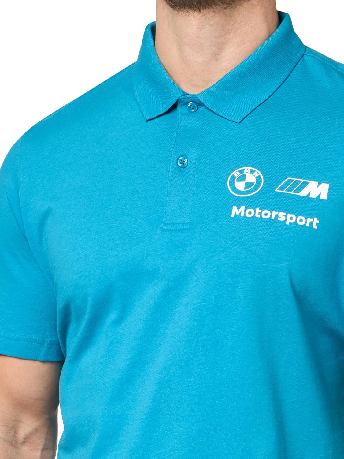 PUMA Men's BMW M Motorsport Polo, Tropical Blue AH25, Large - Image 3