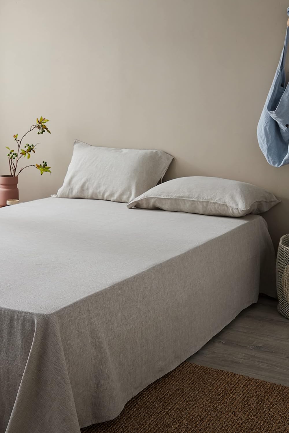 Suреr Chеар 🛒 DAPU Pure Linen Sheets Set, 100% French Linen from Normandy, Breathable and Durable for Hot Sleepers, 4 Pcs Set - 1 Flat Sheet, 1 Fitted Sheet, 2 Pillowcases (Natural Linen, Queen) Blасk Frіdау Clеаrаnсе DAPU Pure Linen Sheets Set, 100% French Linen from Normandy, Breathable and Durable for Hot Sleepers, 4 Pcs Set - 1 Flat Sheet, 1 Fitted Sheet, 2 Pillowcases (Natural Linen, Queen)