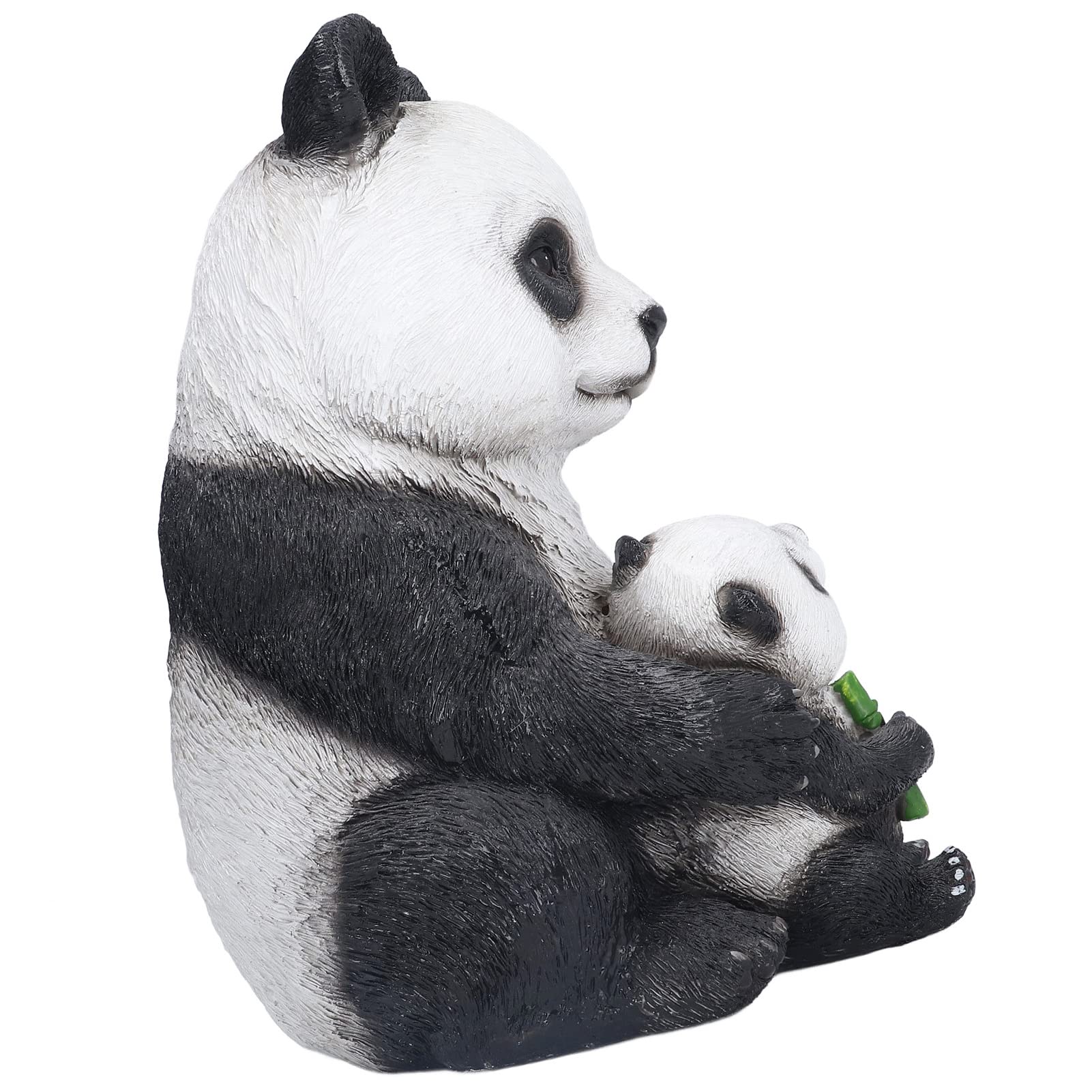 Statua da Giardino Panda Ornamenti di Panda e Orso in Resina per la Decorazione di Giardino, Prato e Scrivania Statue di Panda di Simulazione Dal Design Unico