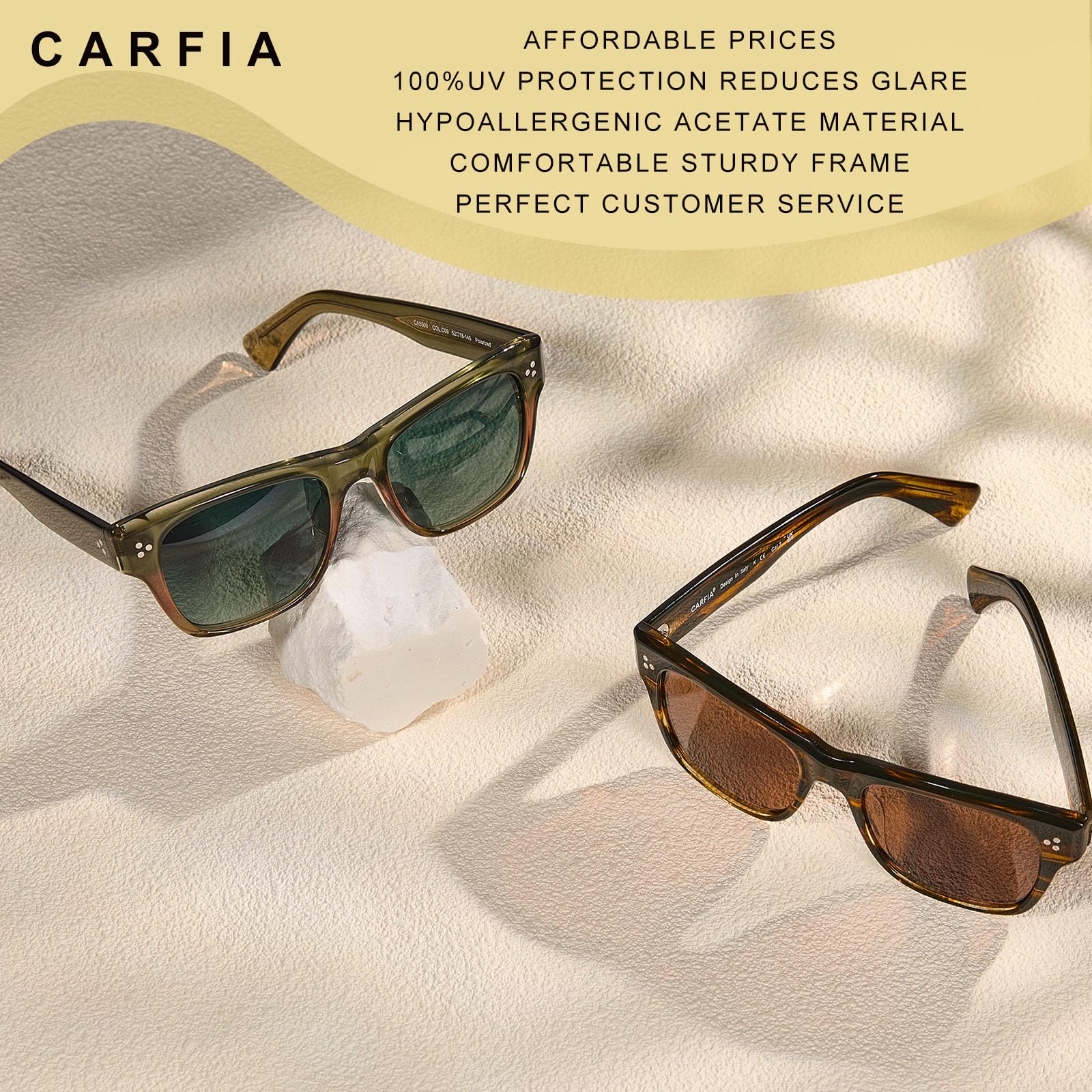 Locs Square Triple Skulls Wrap Around Sunglasses (Black, Orange & Red Frame, Black)