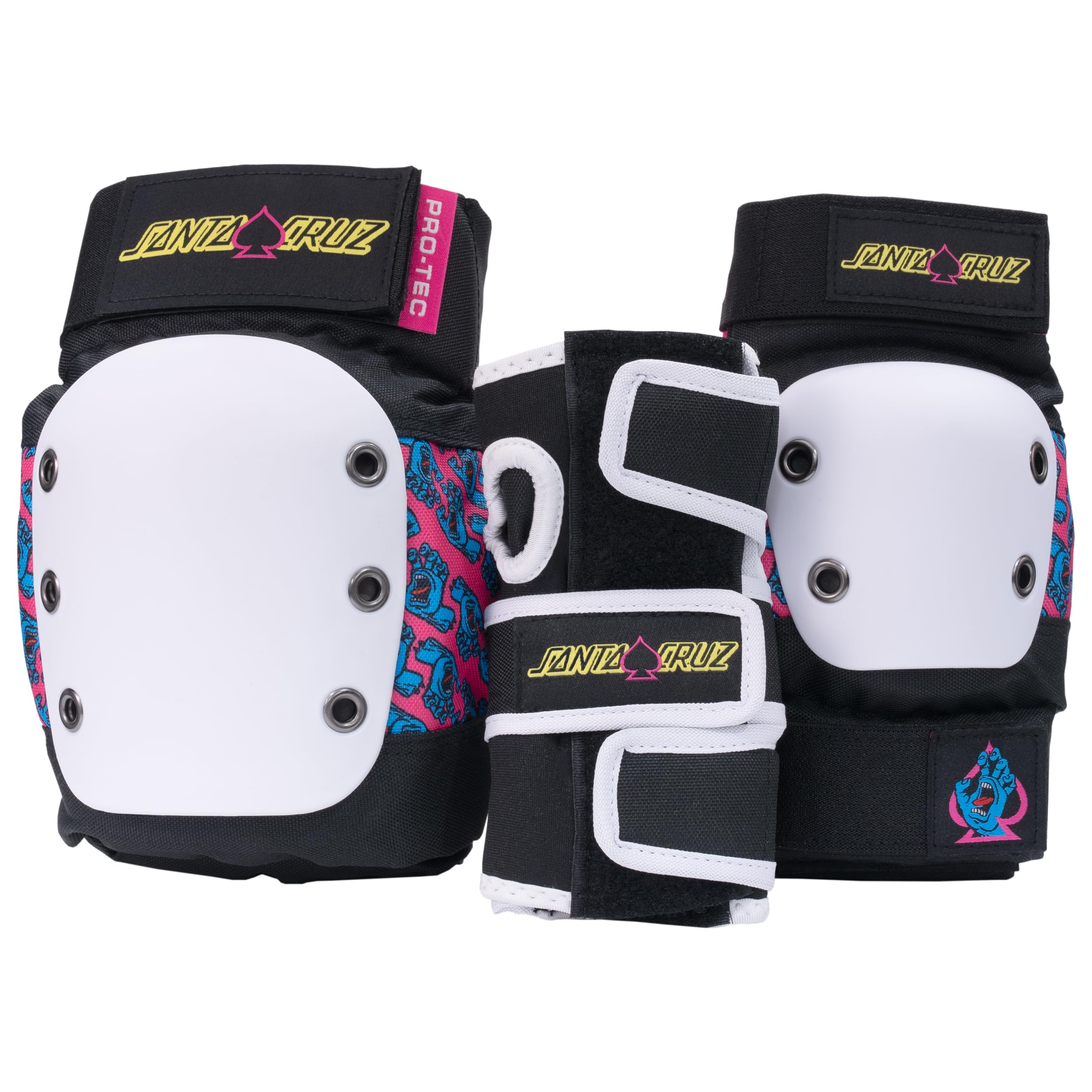 Photo 1 of Pro-Tec Street 3-Pack Pad Set - Protective Gear for Skateboarding, Roller Skating, Scooter, Bicycling