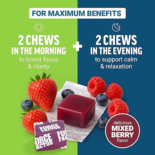 Miniatura 5 de Force Factor Ultimate Magtein Magnesium L-Threonate 2000 mg, soporta la función cognitiva, enfoque, memoria y relajación, treonato de magnesio,