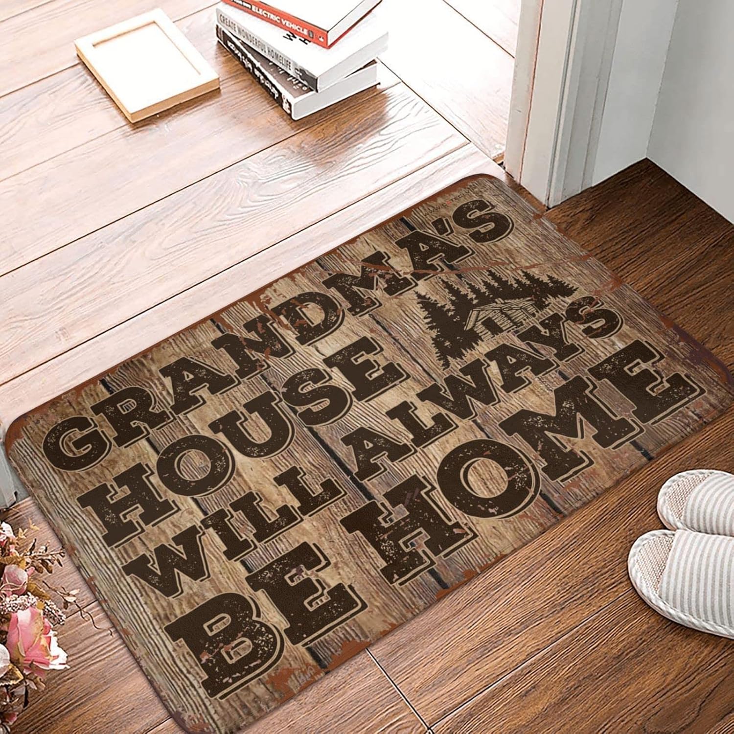 Men Cave Decor Grandmas 'S House Will Always Be Homes Mat Door Mats for Inside Entry Winter Doormat Outdoor (Size : 65X90CM)