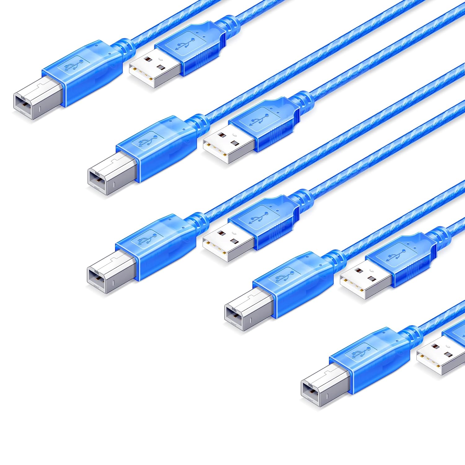 Amazon.com: 5 Pcs USB Data Sync Cable for Arduino UNO Mega, Printer ...