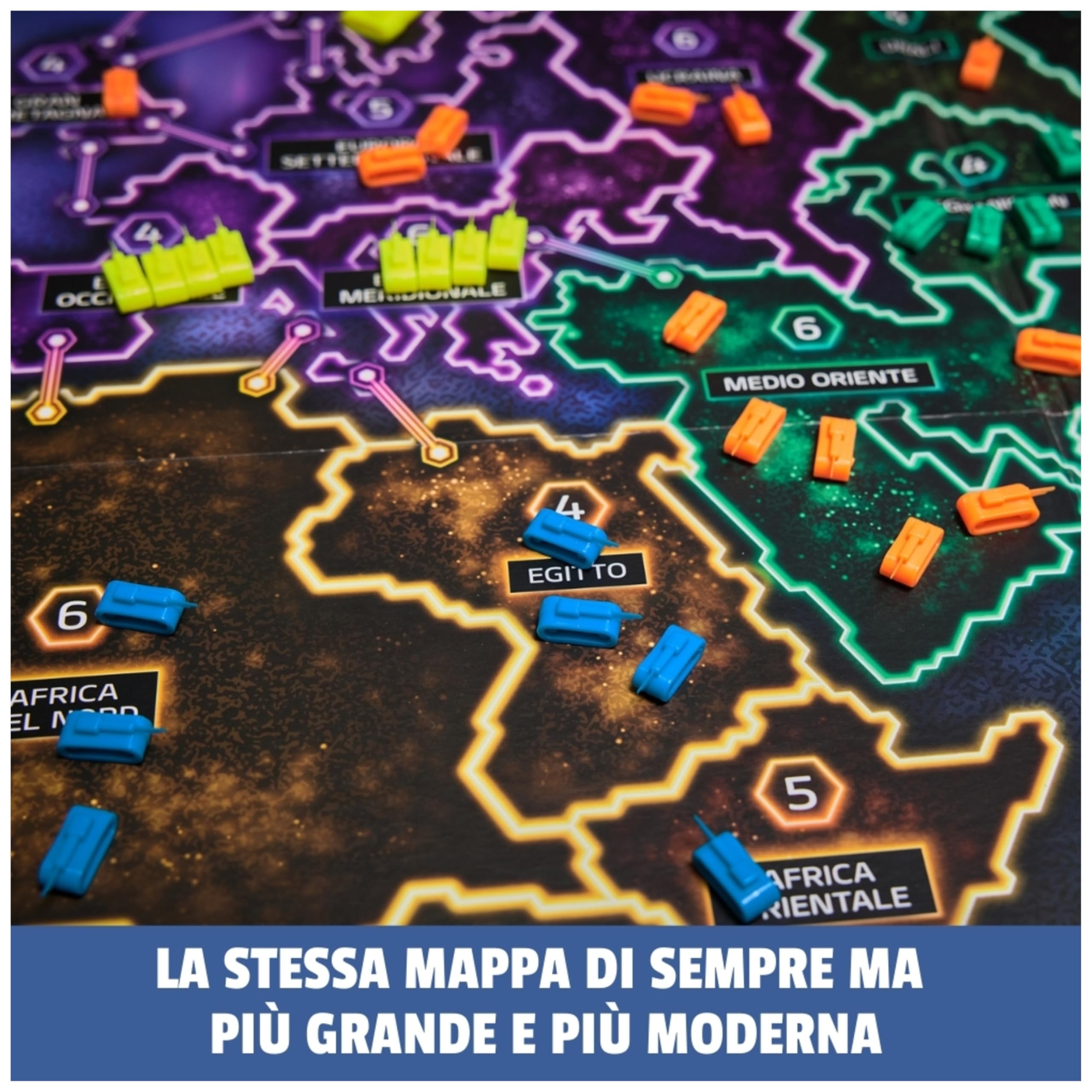 Editrice Giochi, Risiko Edizione Deluxe, Giochi in Scatola, Giochi di Società e Strategia per Famiglia e Amici, Giochi da Tavolo per Adulti e Bambini, da 3 a 5 Giocatori, 10+ Anni