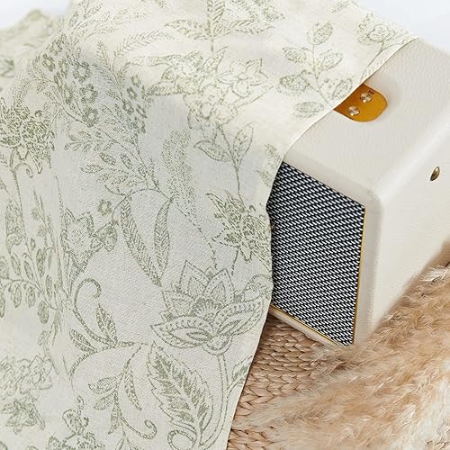 Miniatura 8 de Lazzzy - Cenefa para cocina de lino con estampado floral estilo casa de campo para sala de estar, baño, dormitorio, cenefa rústica, tratamientos