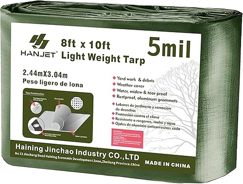 lona impermeable duradera para cubierta, para camping, jardín, azul/verde militar, Verde