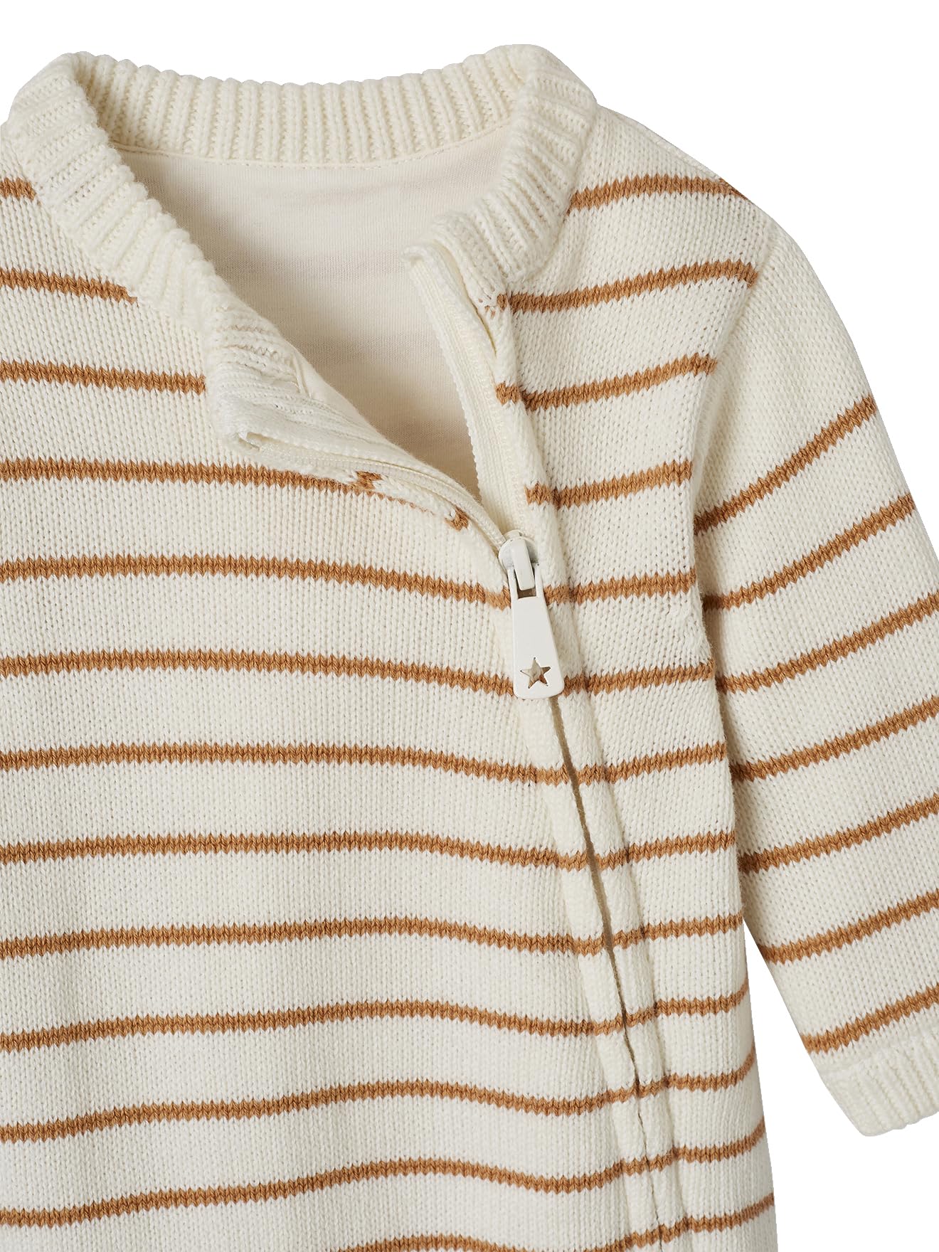 VERTBAUDET Ensemble combinaison et bonnet en tricot rayé bébé