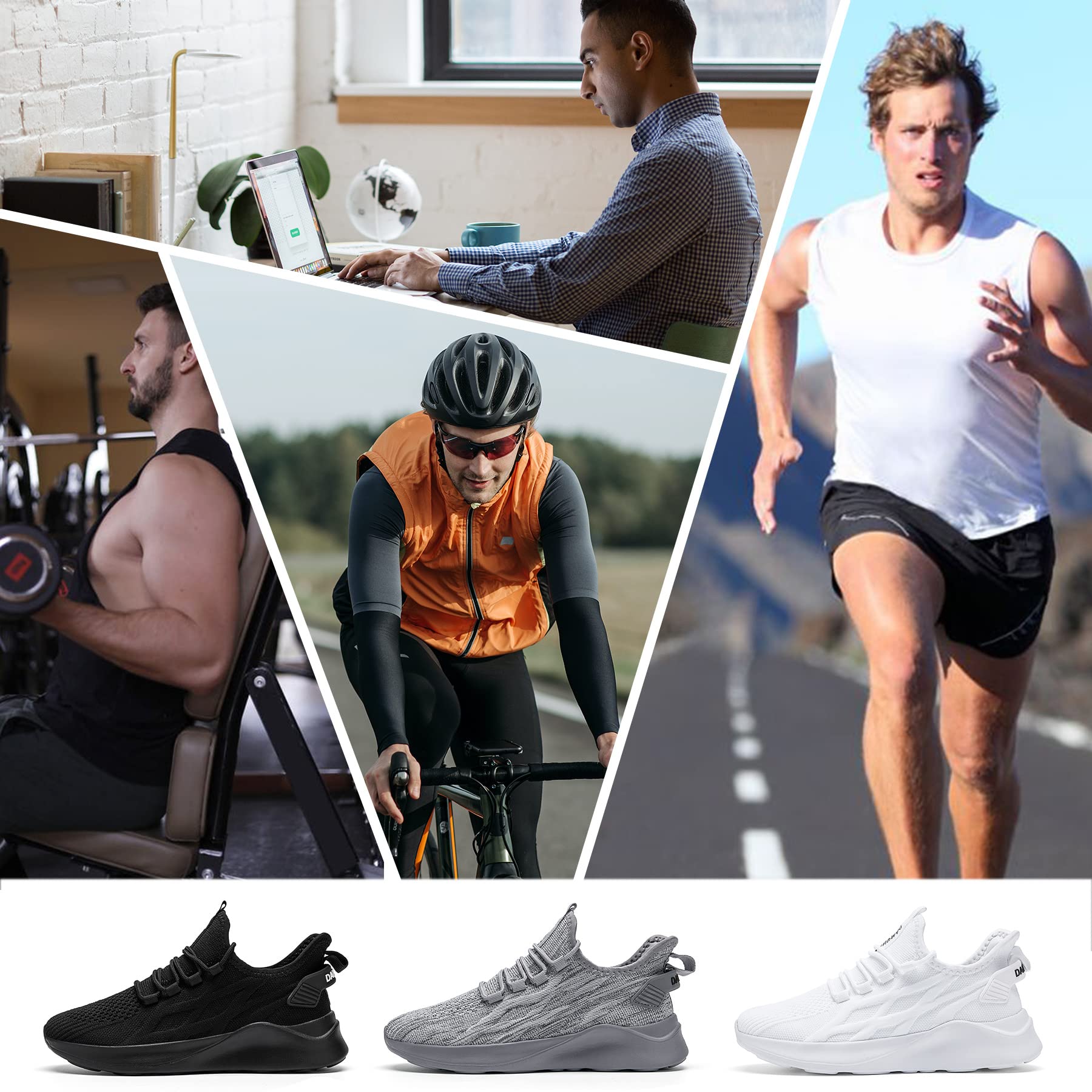 Męskie buty sportowe, buty do biegania, buty do biegania po ulicy, tenisówki