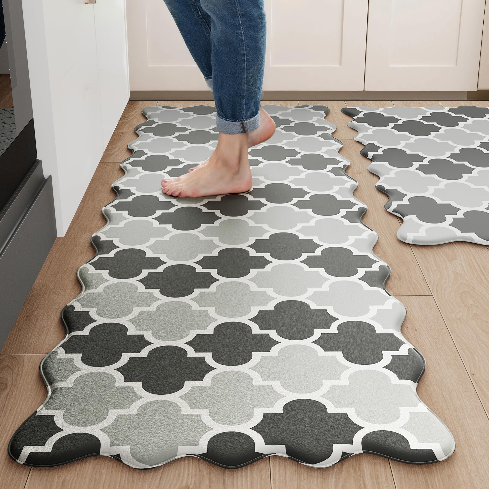 Arenarug Scalloped Kitchen Mats - 2-Piece Set -13