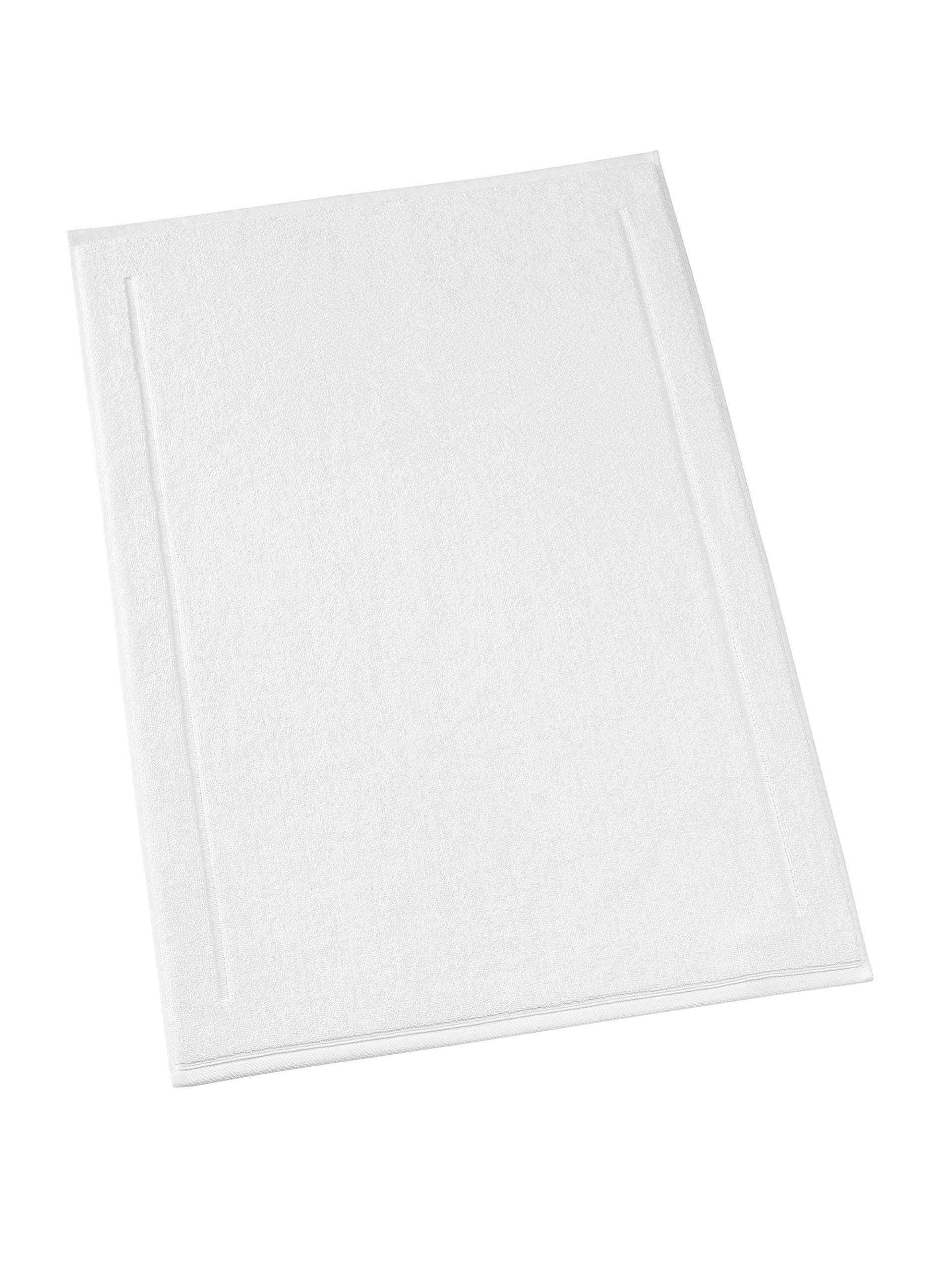 De Witte Lietaer White Contessa Cotton Bath Mat, 70 X 120 Cm,