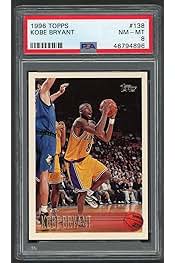 Powers Collectibles Kobe Bryant 1996 Topps Basketball Rookie Card RC #138 Graded PSA 8