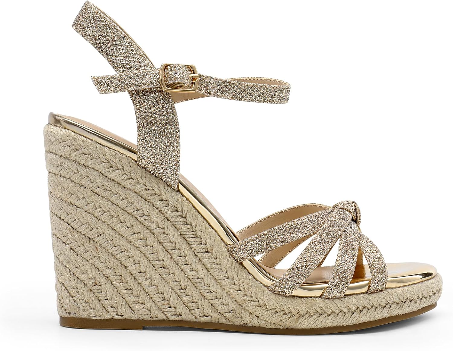 DREAM PAIRS Wedge Sandals for Women Dressy Summer, Platform Espadrille Strappy Casual Braided Heels Comfortable with Open Toe and Ankle Strap - Image 3