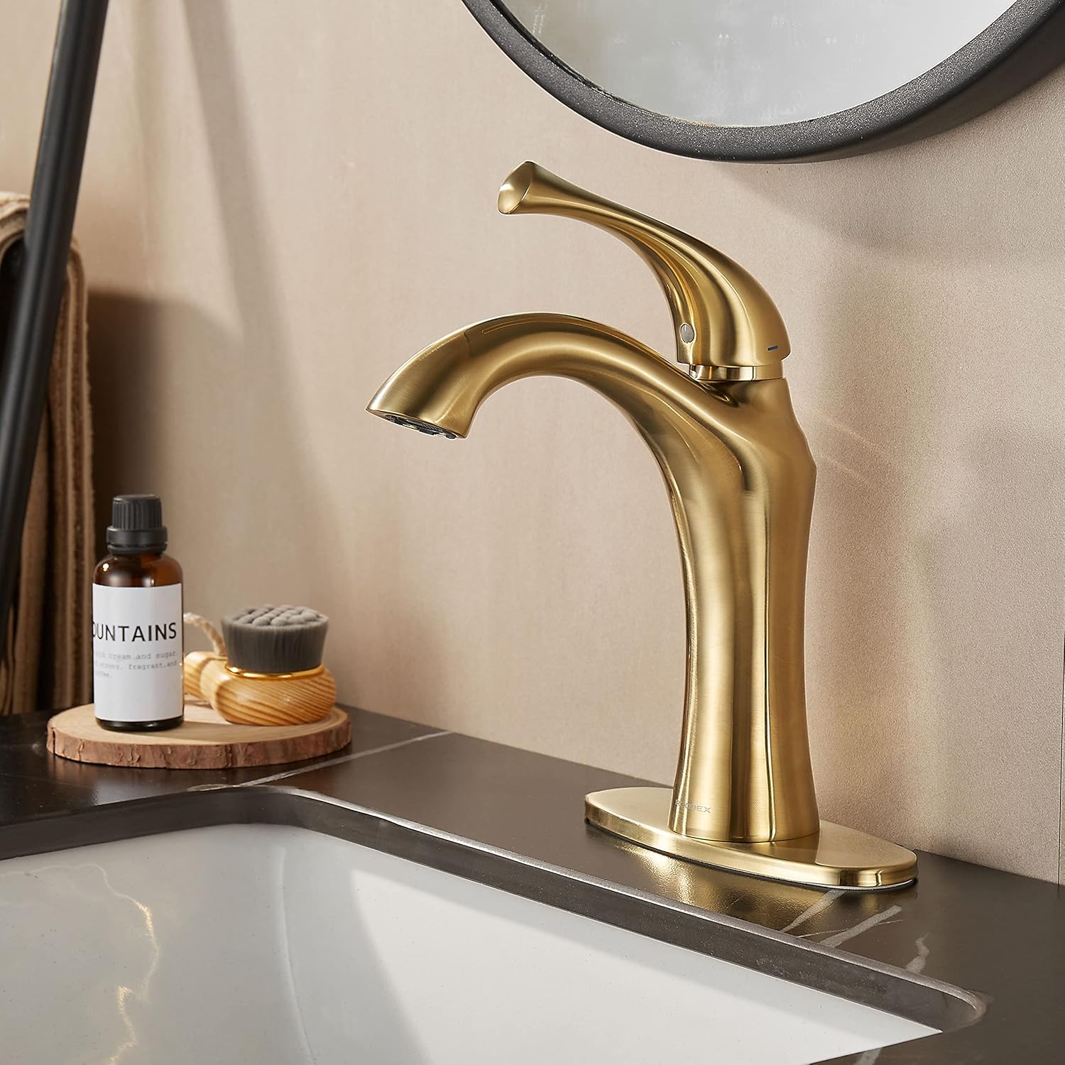 RODDEX Bathroom Faucet, Single Handle Basin Vanity Faucet, 1 or 3 Hole ...
