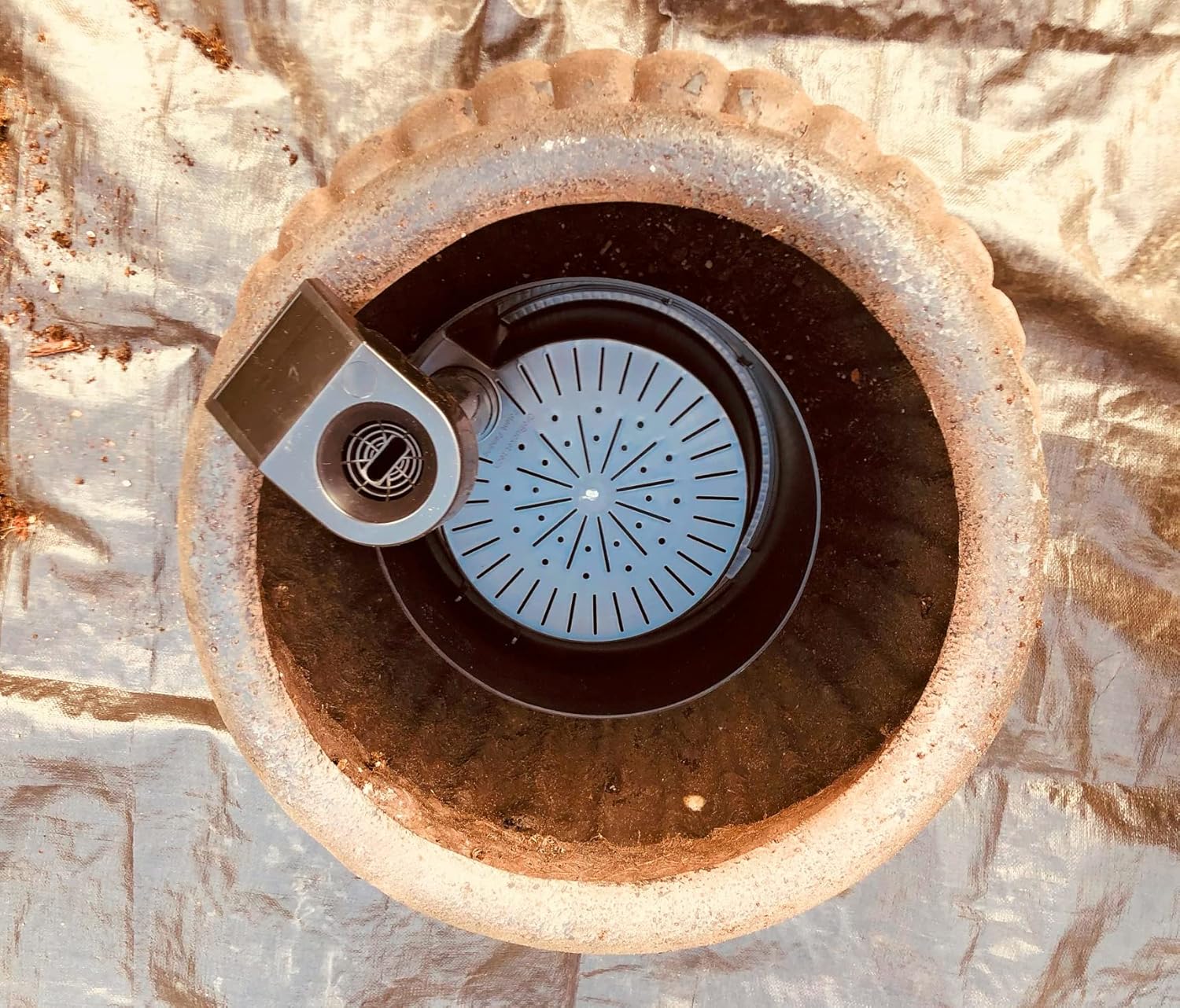 GroBuddy Self Watering Pot Insert Kit - Auto-Watering System w/LifeTested™ Technology, 1-Gal. Water Reservoir & Level Indicator - Root-Focused Self-Watering Large Pots for Indoor Plants & Outdoor