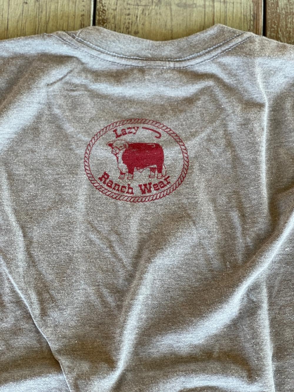 Lazy J Ranch Santa Fe Aztec T-Shirt - Light Grey