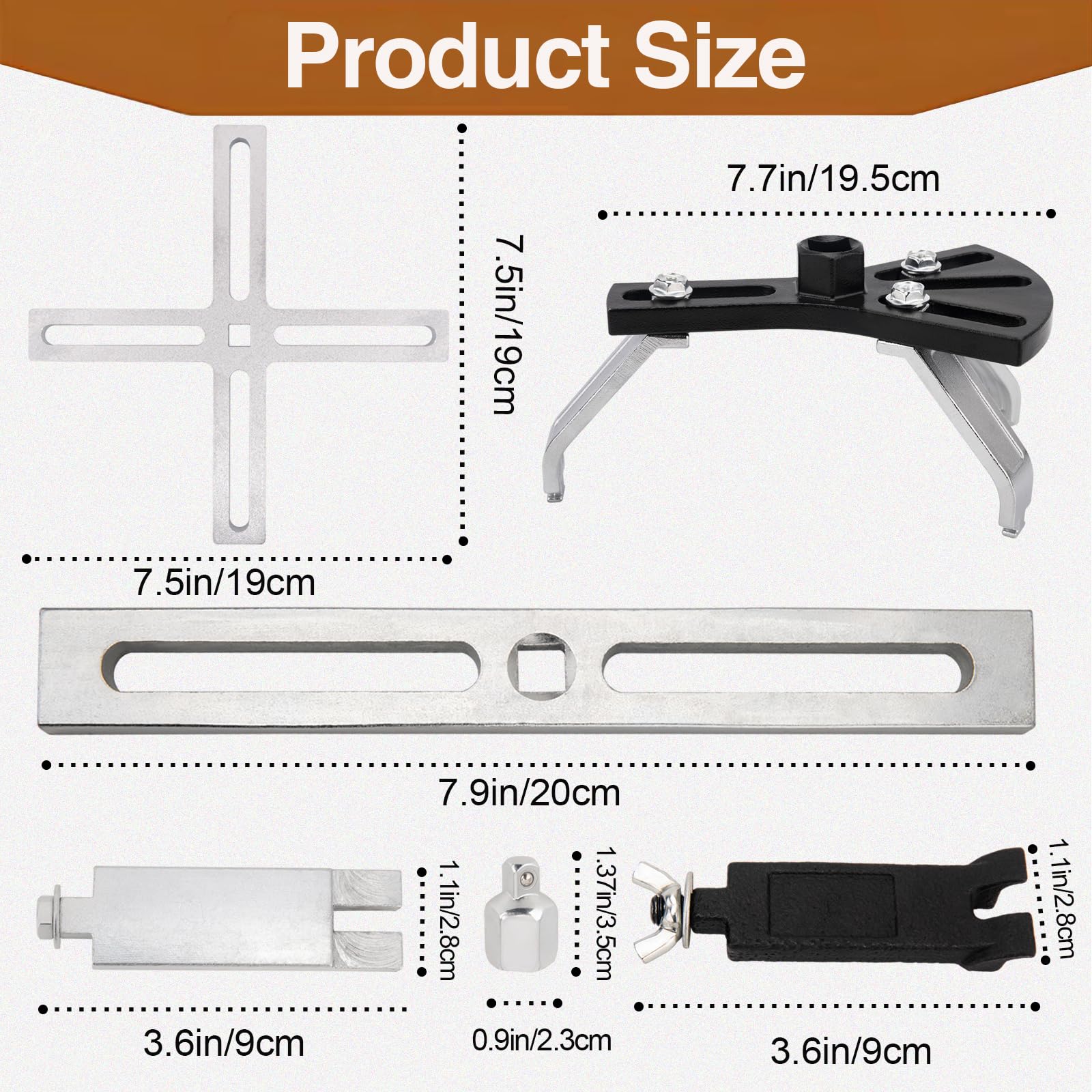Frienda 3 Pieces Universal Fuel Pump Removal Tools Adjustable Fuel Pump