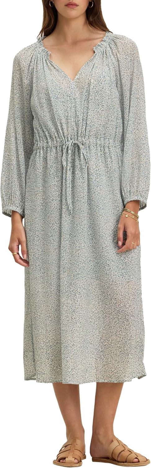 Velvet by Graham & Spencer Women's Lima Printed Crinkle Gauze Dress
