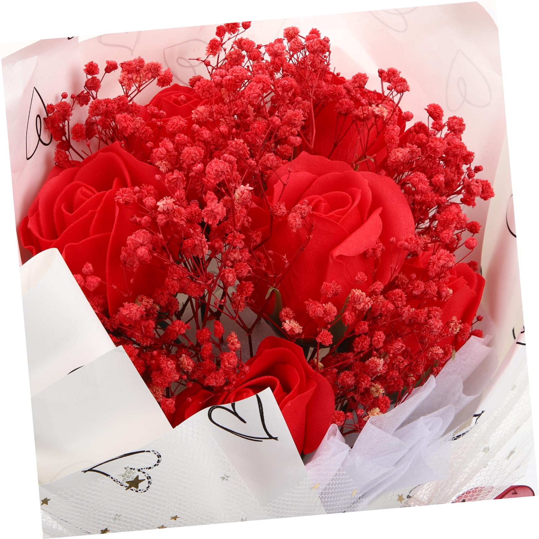 OUNONA Bouquet De Fleurs Séchées De Gypsophile pour Saint-Valentin Romantique pour Décoration De Maison Et Accessoire Photo
