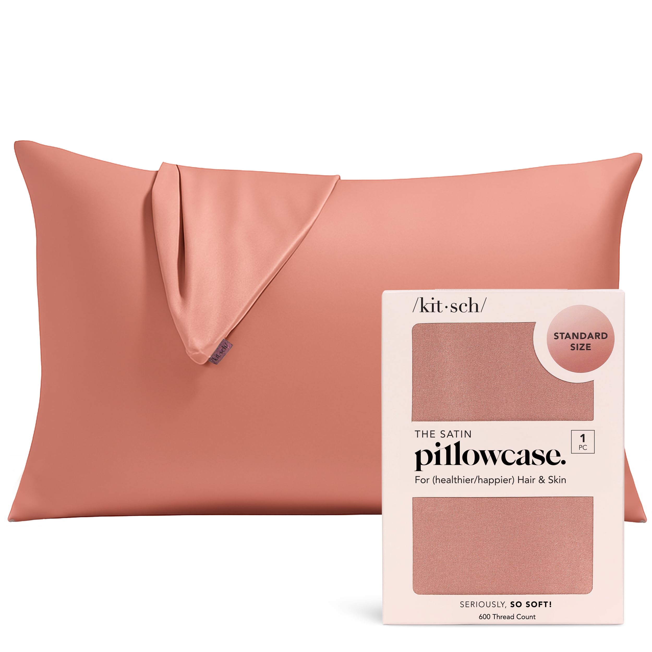 Kitsch Satin Pillowcase - Terracotta
