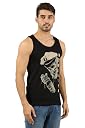 THE ARCHER Men's Slim Fit Vest Innerwear Pack of 2 Black,Olive gallery image