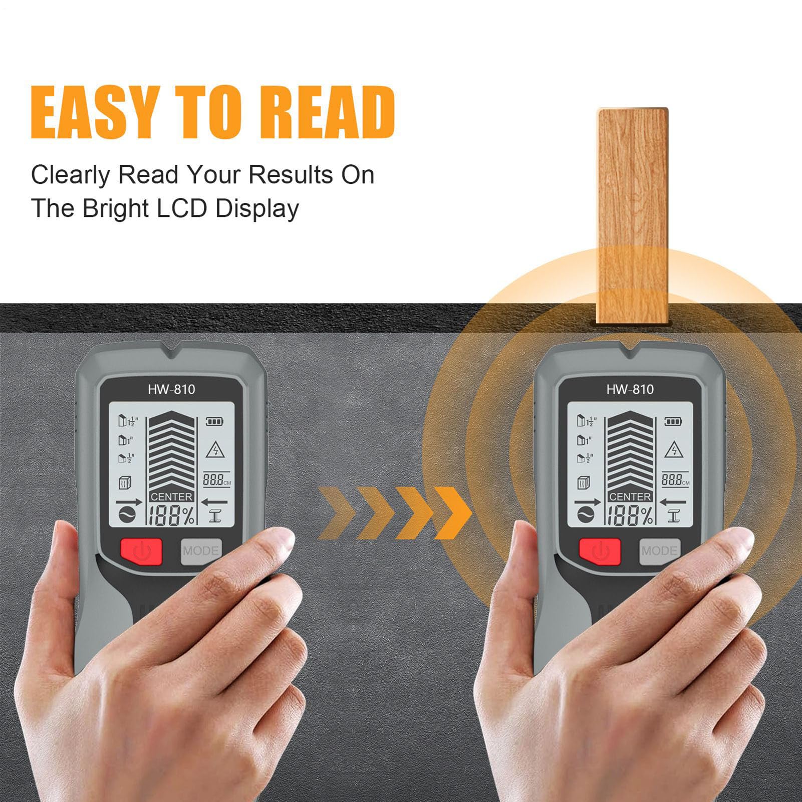 Detector de Vigas | Detector Magnetico Multifuncion Portatil con Pantalla LCD - Instrumentos de Medición y Análisis para Renovación Montaje Eléctrico Estantes Cartón Yeso