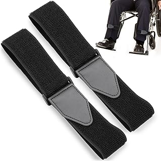Wheelchair Leg Strap Wheelchair Footrest Straps Wheelchair Restraints for Elderly Patient Dementia Paralysis Parkinson's L...