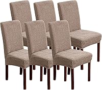 Vista 35 de Fundas para sillas de comedor, fundas para sillas de comedor, fundas elásticas para sillas Parsons, para comedor, cocina, funda protectora