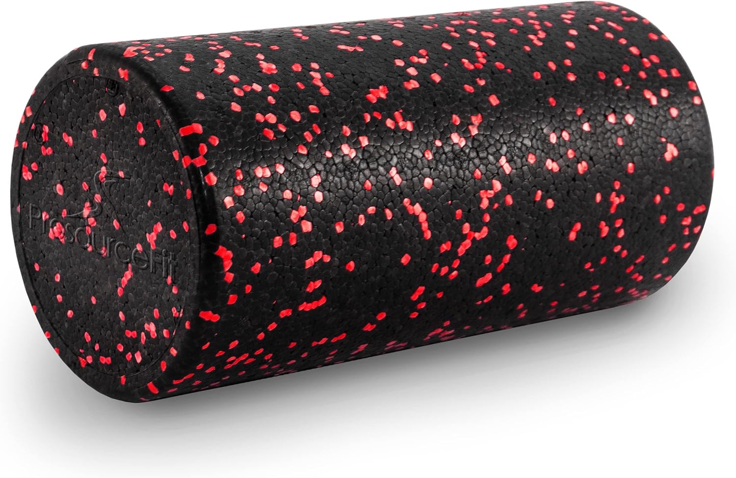 ProsourceFit High Density Foam Rollers 12 – inches long, Firm Full Body Athletic Massage Tool for Back Stretching, Yoga, Pilates, Post Workout Muscle Recuperation, Black/Red