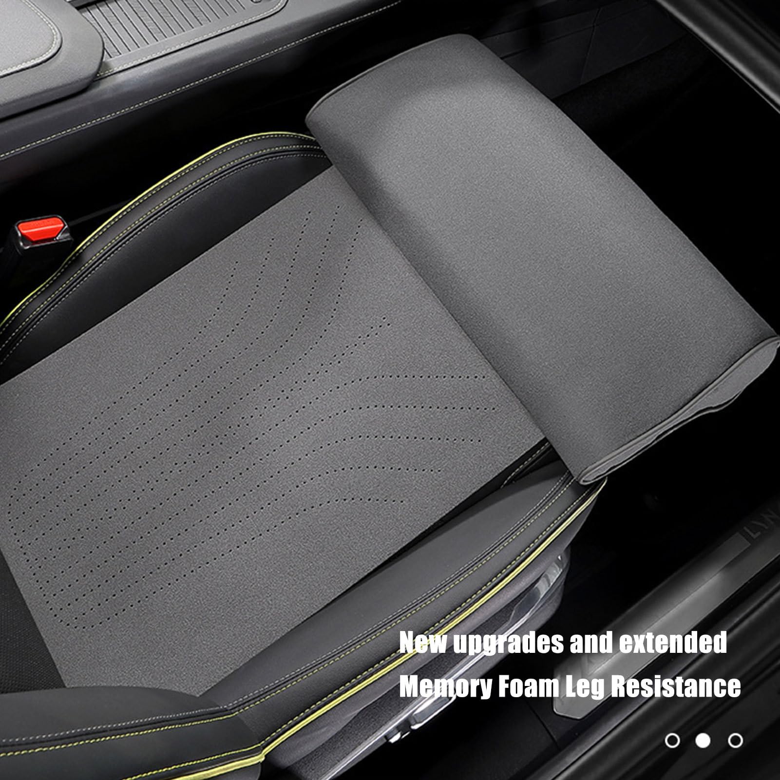 Extensor De Pierna Para Asiento De Coche Antideslizante, Transpirable Y | Cojín Extensor Reposapiés Para Hogar Autobuses Coche SUV Oficina Viajes Largos Mujeres Hombres Asiento S