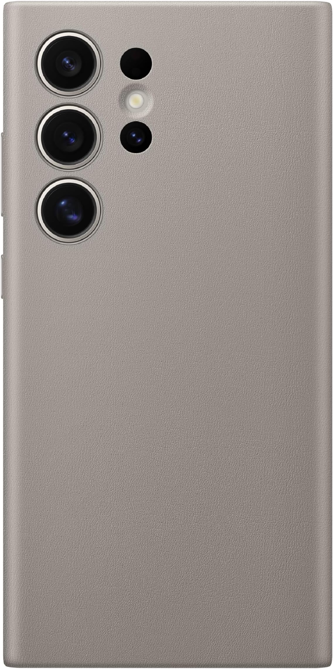 Galaxy S24 Ultra Vegan Leather Phone Case, Protective Cover with Soft Touch, Elegant Design, Scratch Protection, US Version, GP-FPS928HCAAW, Taupe