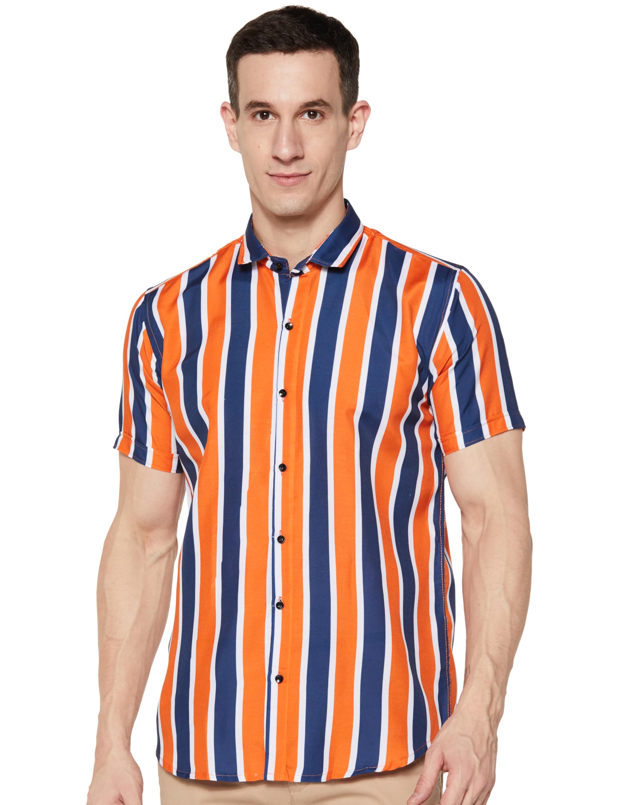 colebrook Men's Striped Relaxed Fit Shirt