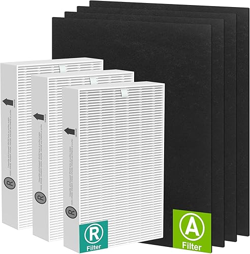 Filtro HEPA HPA300 de repuesto compatible con purificador de aire Honeywell serie HPA300, HPA300, HPA304, HPA8350, HPA300VP, HPA3300b, HPA5300, 3