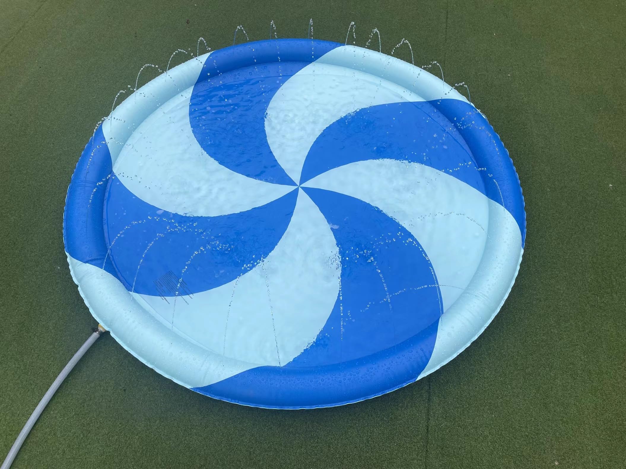 SeborSprinkler for Kids and Baby Pool for Learning,67" Outside Water Toys,Outdoor Play Mat for Babies&Toddlers Multicolour