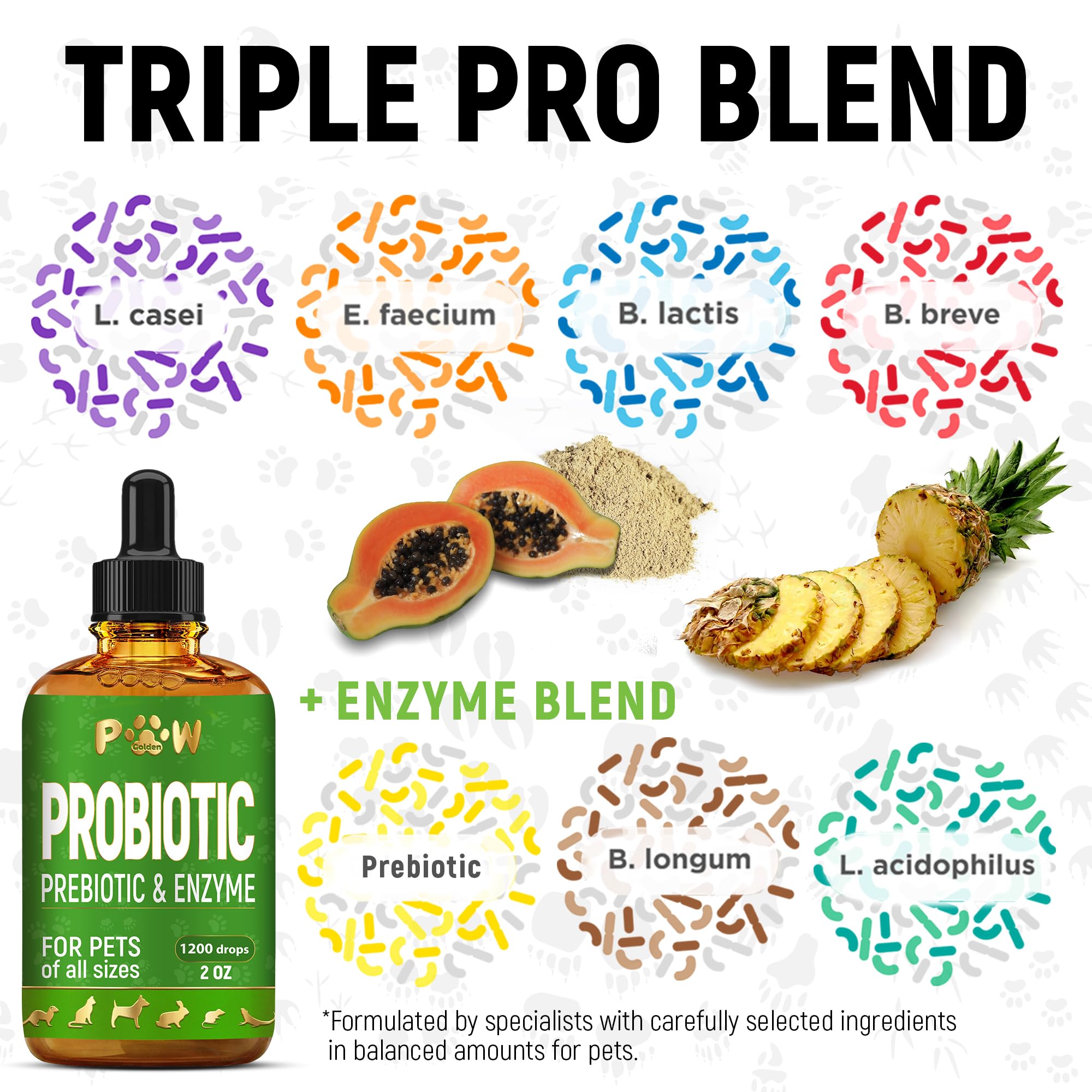 Liquid Probiotics for Dogs & Cats of All Ages | Dog Probiotics to Provide Digestion Balance | Prebiotic Blend for Harmonious Food Absorption | 3 Billion CFU | Herbal Flavor | 2 Oz — Amazon image 3