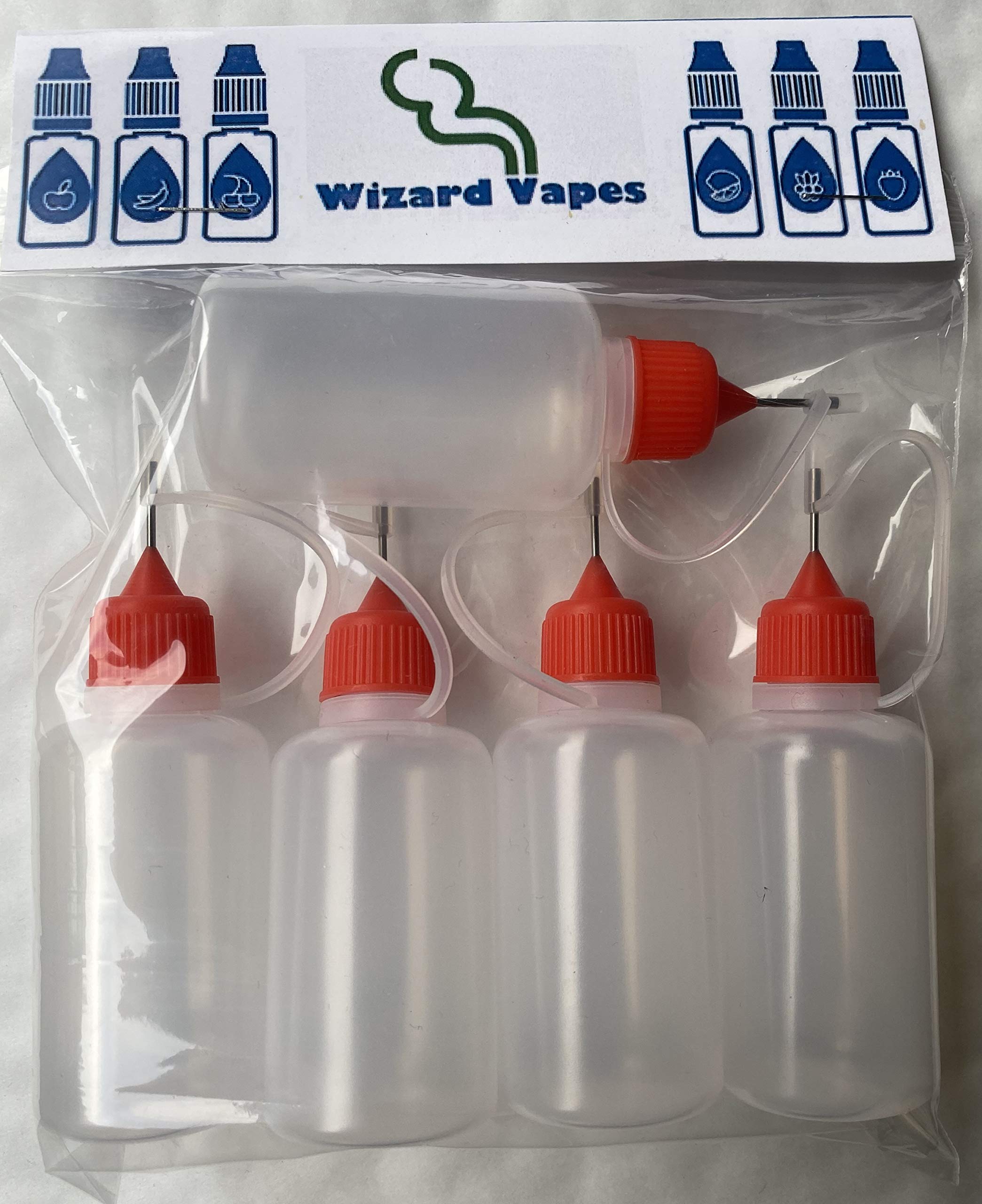 Wizard Vapes E-Juice Lot de 5 flacons compte-gouttes vides en polythylne  basse densit 30 ml : Amazon.fr: Commerce, Industrie et Science