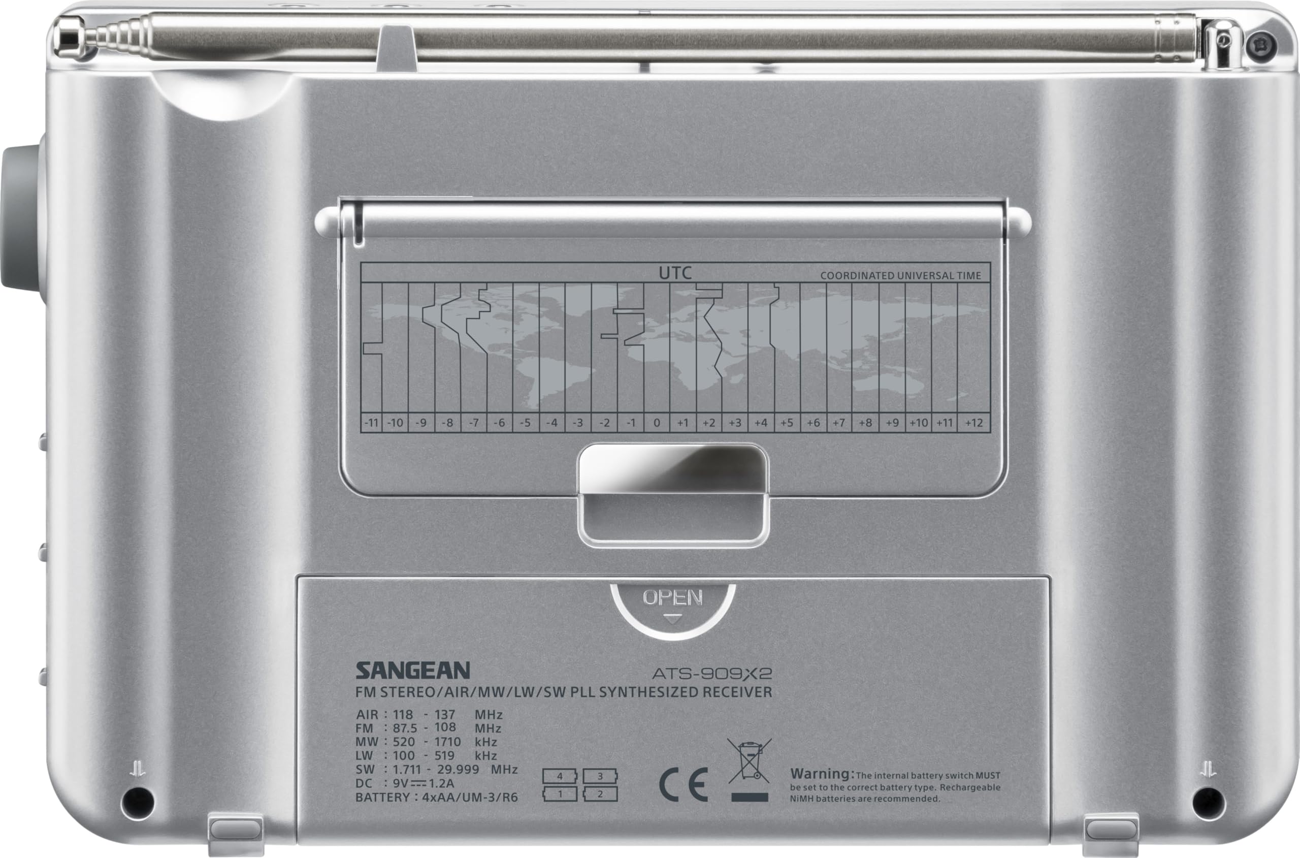 Sangean Récepteur Mondial ATS-909 X2 Blanc 1109-00033-WS