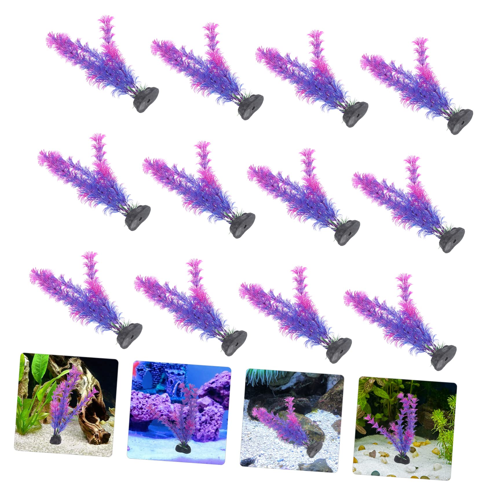 Sosoport 60stücke Künstliche Aquarienpflanzen Für Fischbecken Wasserpflanzen Dekoration Und Farbintensiv Für Aquarien Und Garnelenhaltung