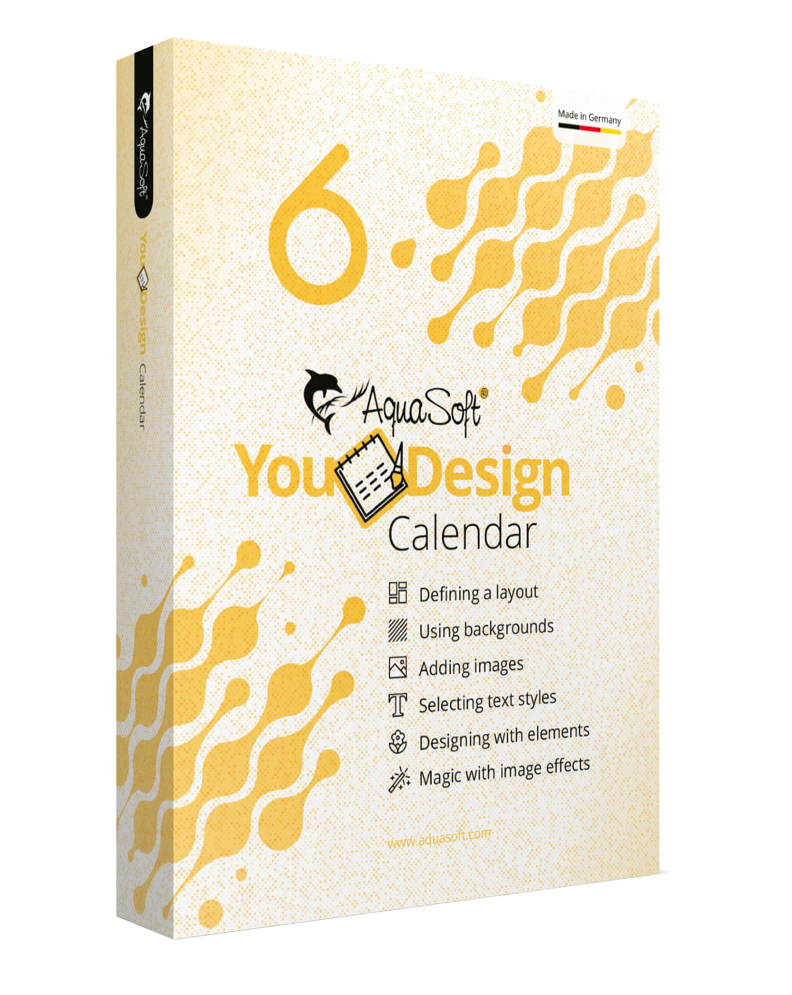 Aquasoft YouDesign Calendar 6 - Create your own photo calendar software customize numerous templates for Win 11, 10