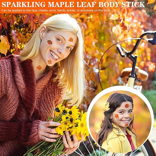 Miniatura 4 de 240 tatuajes de purpurina de hibisco, tatuajes temporales de flores con purpurina, tatuajes de cara hawaiana, tatuajes de cara tropical, tatuajes de