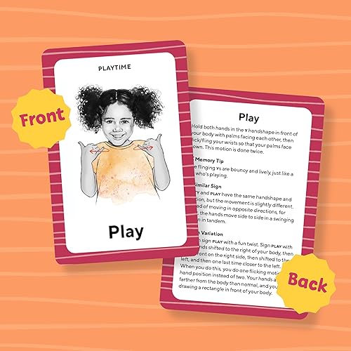 Miniatura 9 de American Sign Language Flash Cards for Kids 101 Easy ASL Signs for Nonverbal Communication