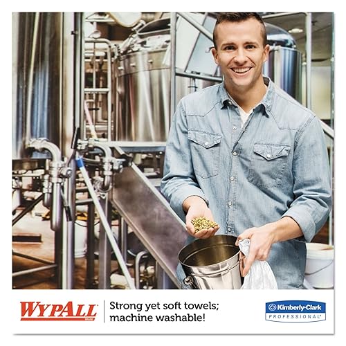 Miniatura 5 de Kimberly-Clark WYPALL X80 Toalla de papel para servicio de alimentos, 12-1/2x23-1/2, BE/WE, 150/cartón
