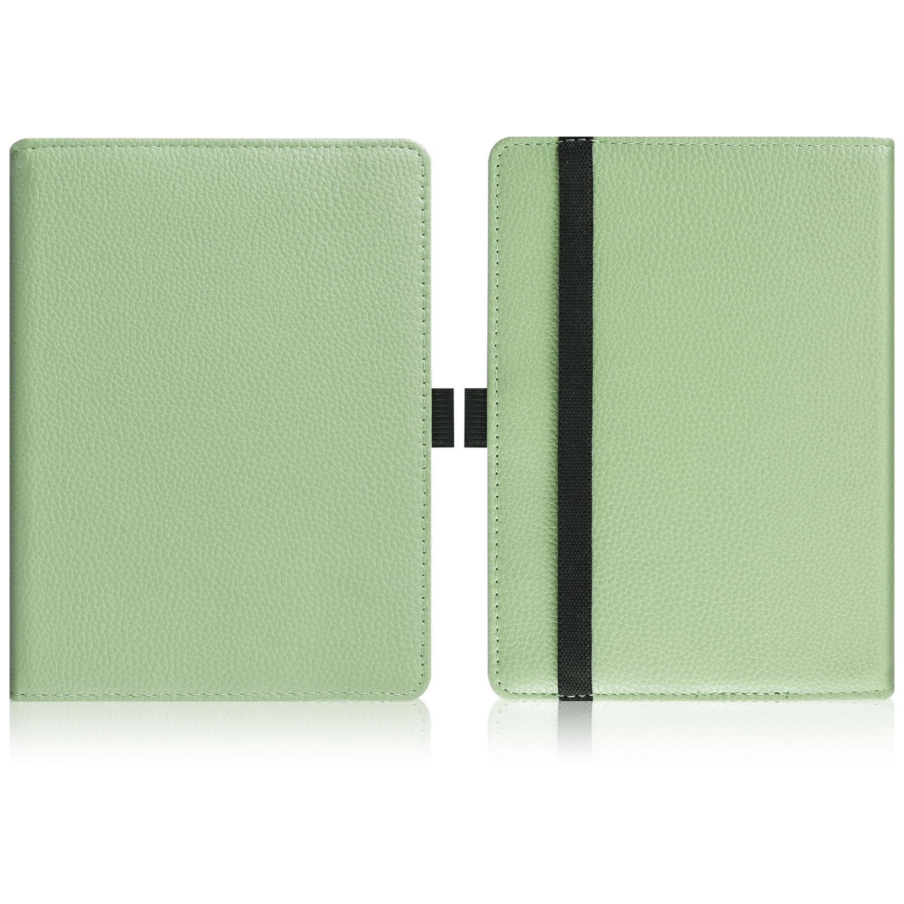 HGWALP Universal Case for 6" eReaders, Folio Leather Stand Cover with Handstrap Compatible with All 6 inch Paperwhite/Kobo/Tolino/Pocketook/Sony E-Book Reader-Matcha — view 6
