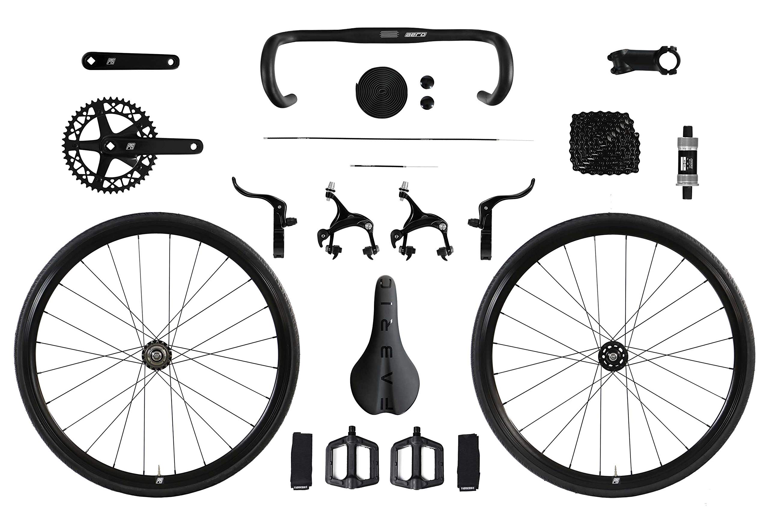 FabricBike Light Pro Vélo Fixie Fixed Gear Single Speed Cadre et Fourche Aluminium Roues 28" 3 Tailles 6 Couleurs 8,45 kg Taille M