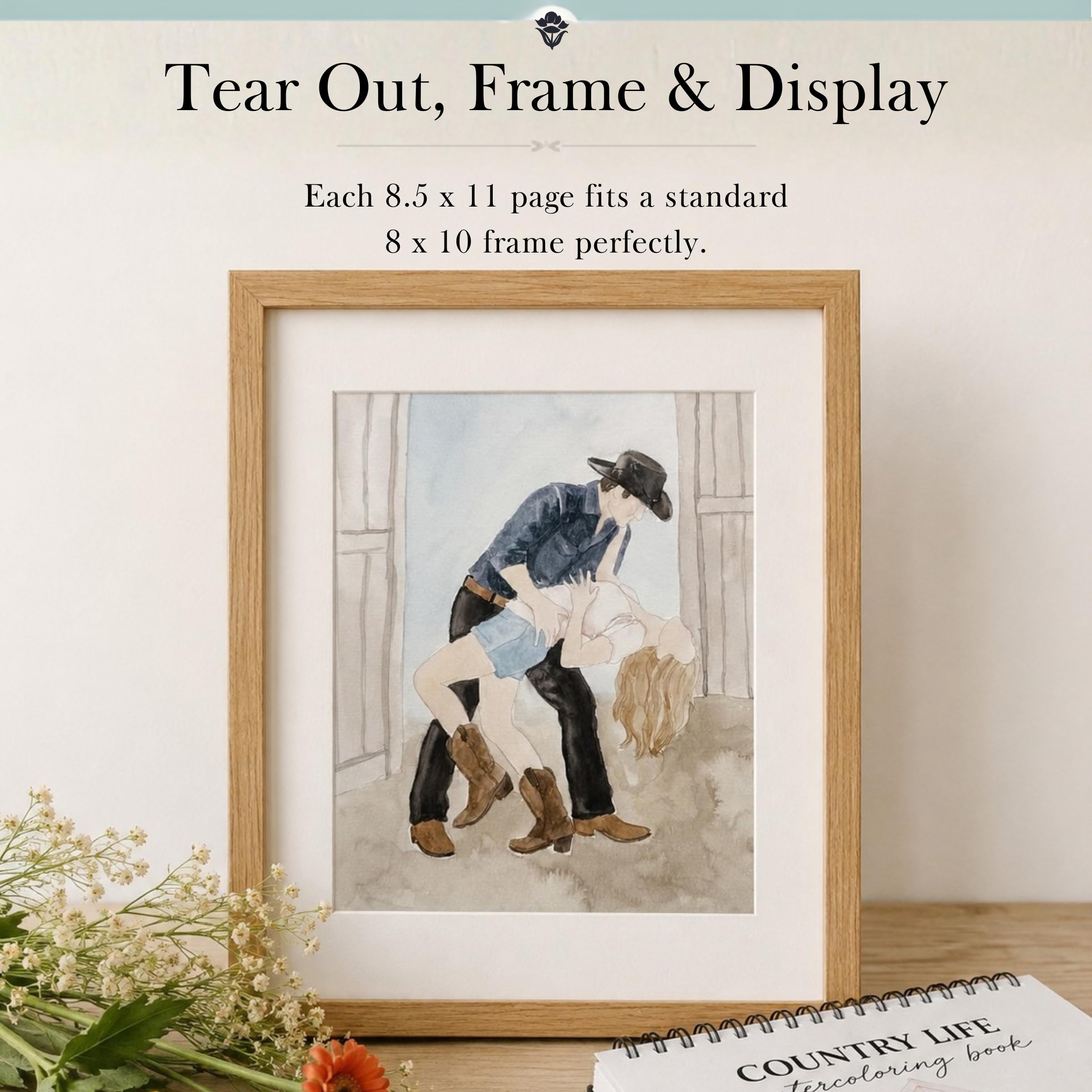 Bailey Rae Watercolor Books - Country Life Coloring -6 Bailey Rae Watercolor Books - Country Life Coloring -6