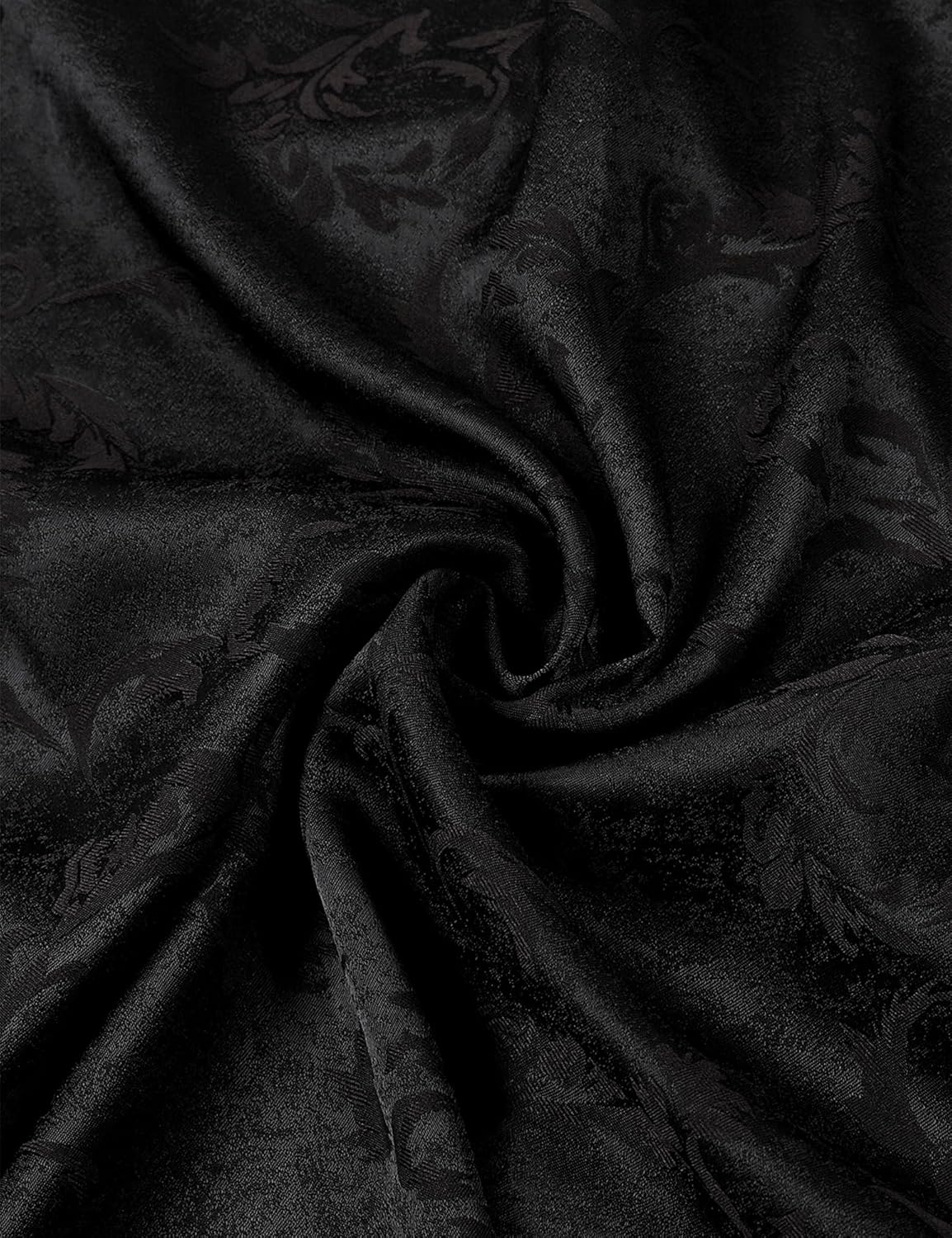 ZEROYAA Men's Luxury Jacquard Long Sleeve Dress Shirt Shiny Satin Slik Like Wedding Party Prom Shirts - Image 6