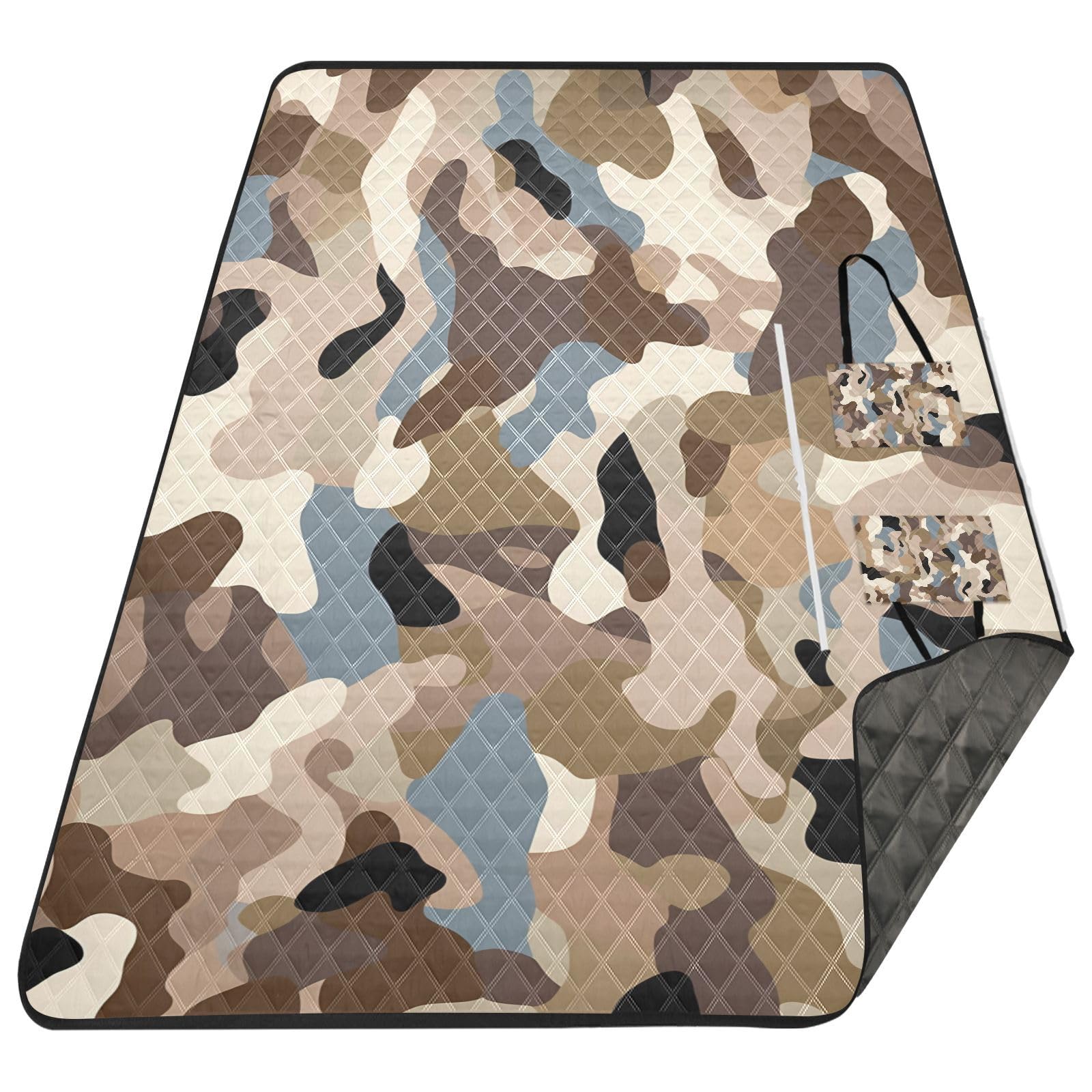 Mantas de playa impermeables de camuflaje, impermeables, resistentes al agua, para exteriores, para mujeres, regalos de primavera, esterilla para la playa