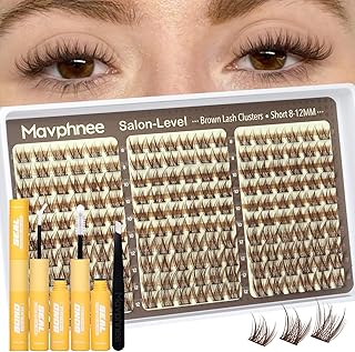 Kit de racimos de pestañas marrones de 8-12 m...