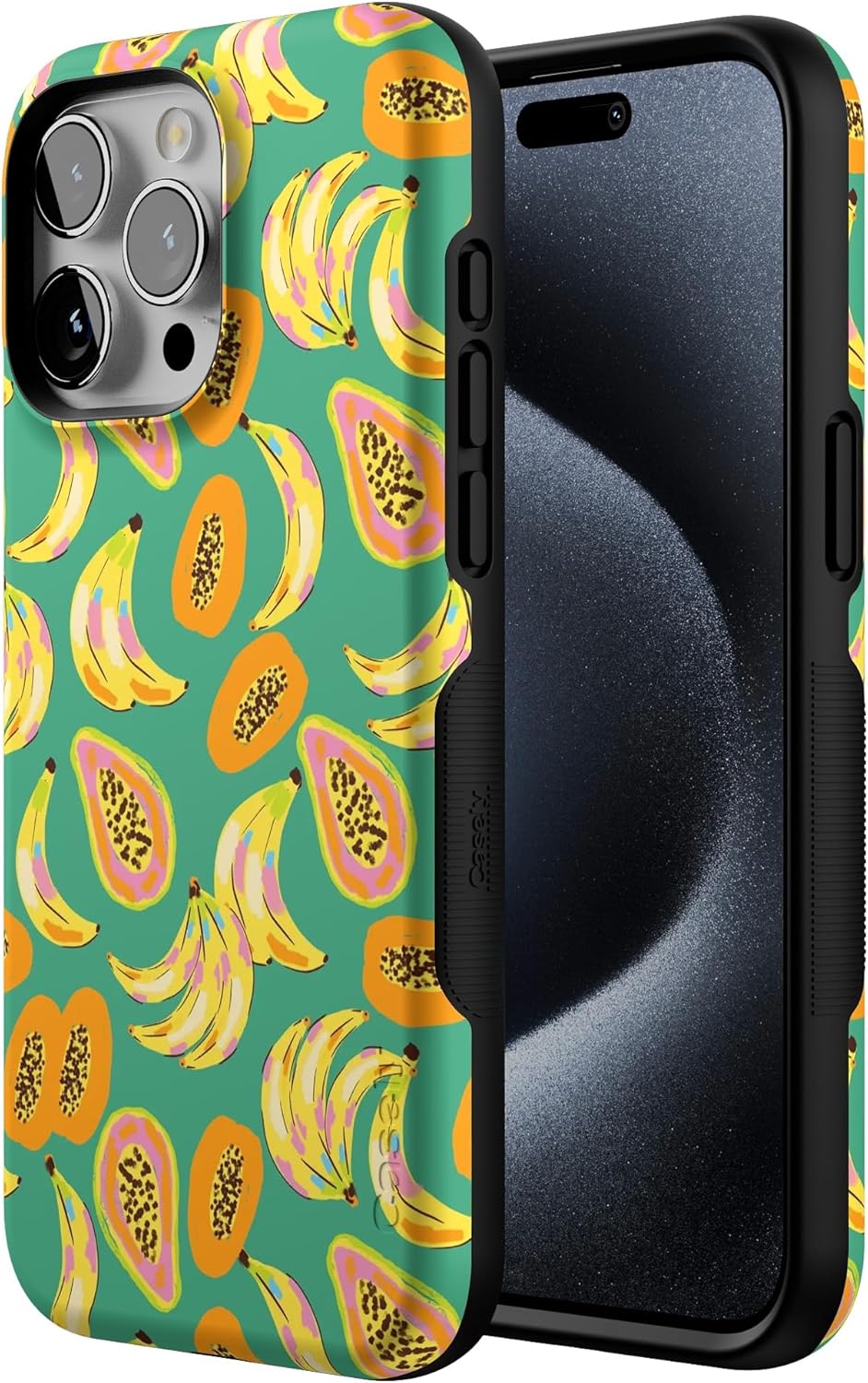 Casely iPhone 15 Pro Max Case | Papaya Palms | Dippin' Daisy's Tropical Vacation | Bold Protective Design | Compatible with MagSafe - Image 2