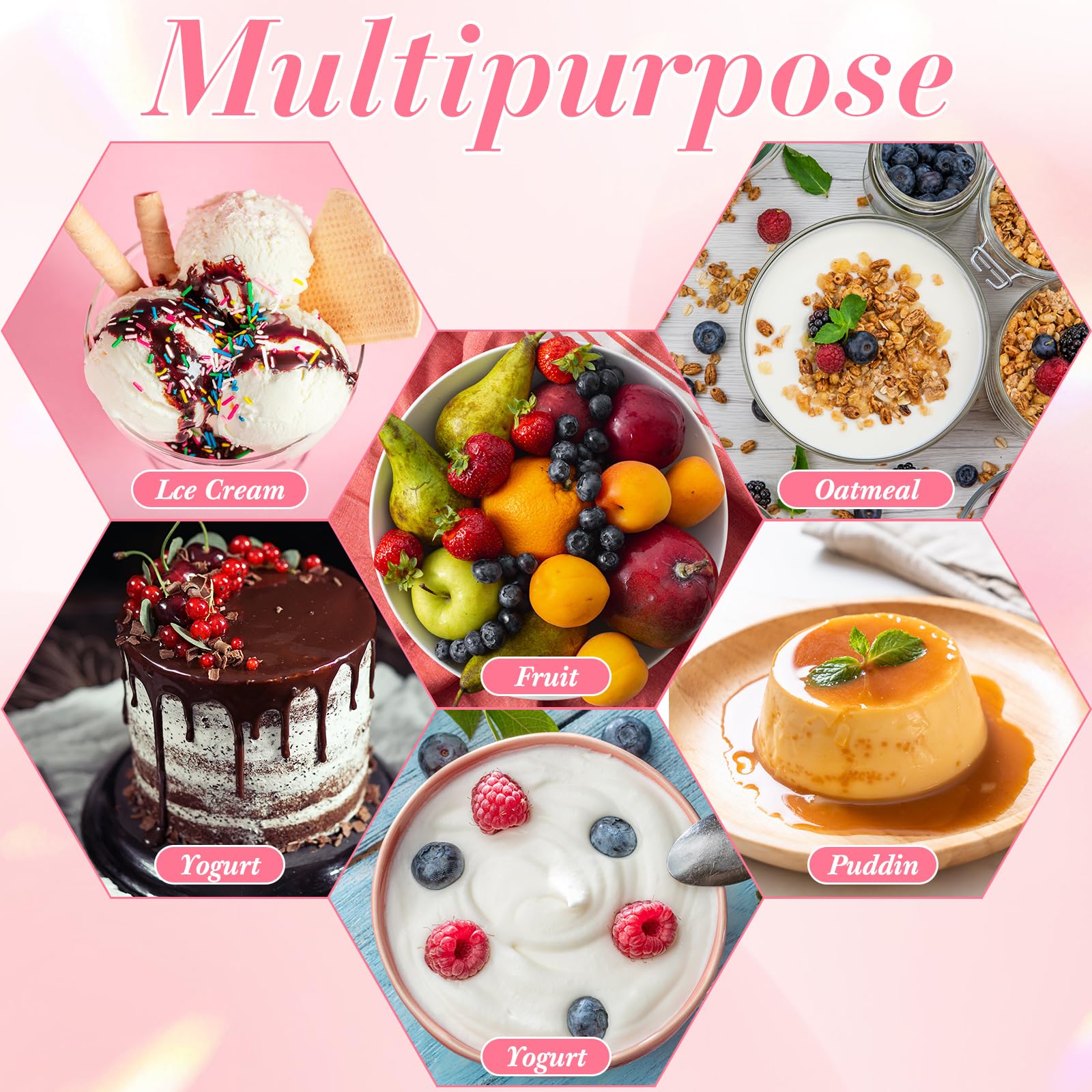 Funnymoom Paquete de 100 vasos de postre rosa con cucharas de 5 onzas, mini taza de postre de plástico transparente para postre, vasos cuadrados de chupito, cucharas redondas de plástico para frutas,